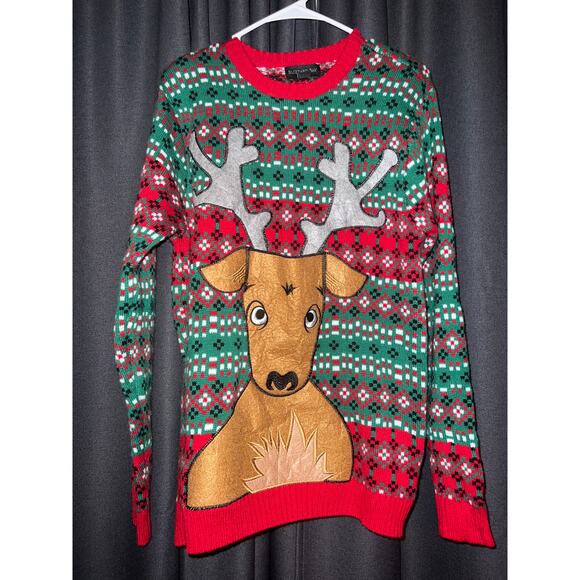 Ugly Christmas Sweater Xmas Size Medium - Picture 1 of 3